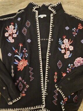 Johnny Was Beautiful button-down Cardigan.
